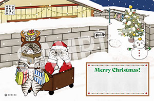猫世界__クリスマスカード