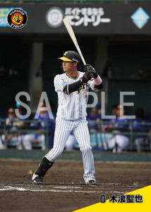 阪神タイガース 木浪聖也選手 使用済みバット ヒビ割れ有り ① 阪神